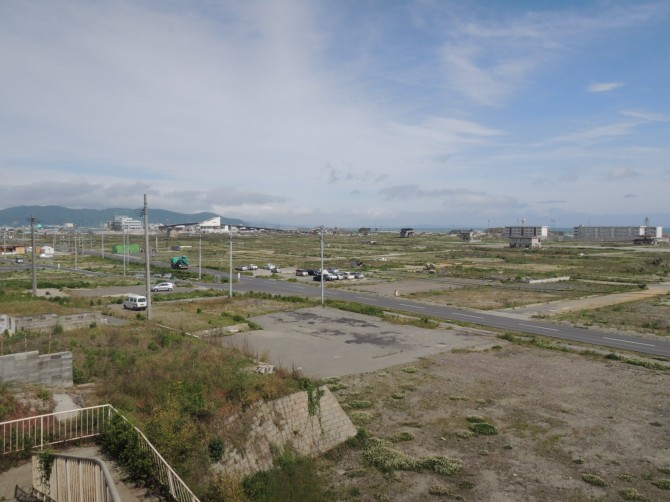 宮城・石巻市門脇町、南浜町